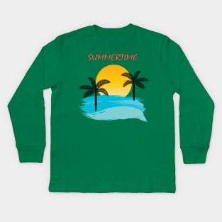 Beach Kids Long Sleeve T-Shirt